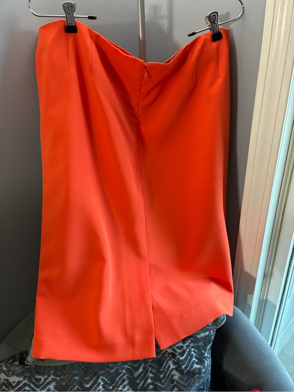 Women's Midi Skirt in Vibrant Orange
